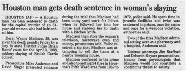 Beulah Jolivet Murder Where is Deryl Madison Now? Update
