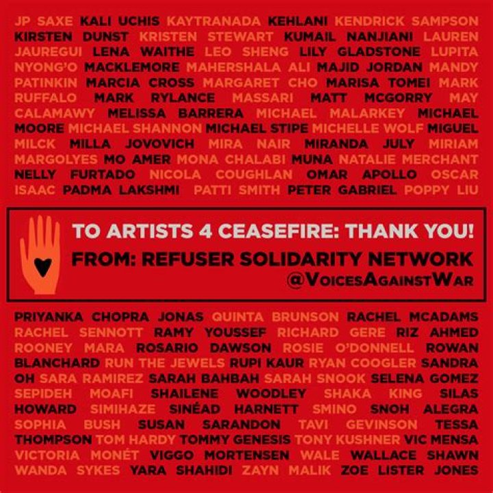 Creative Voices Of Peace: Artists For Ceasefire