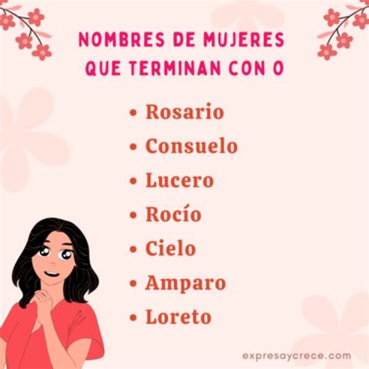Exploring The Unique Charm Of Nombre De Mujeres Que Terminen En O