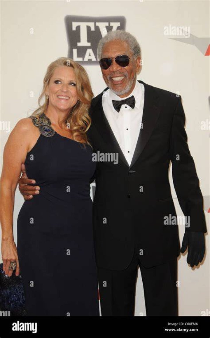 Freeman, Wife at arrivals for American Film Institute (AFI) 39th