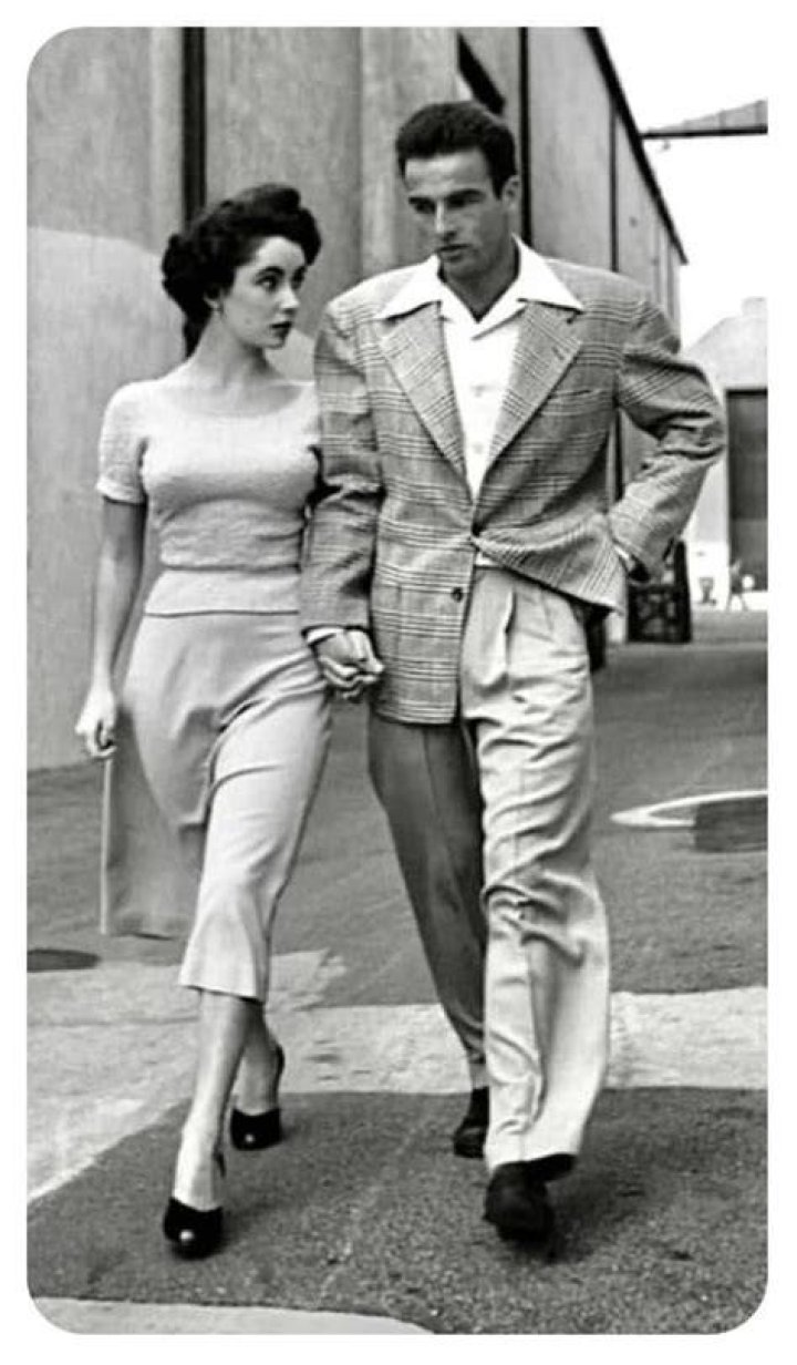Good friends Elizabeth Taylor and Montgomery Clift during the filming