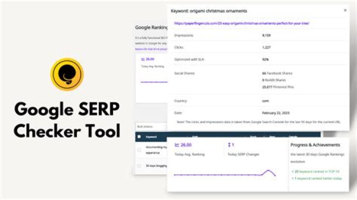 Google SERP Checker Online Tool for SEO