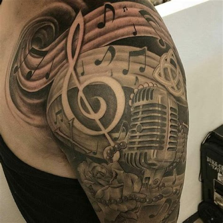 Music Tattoo Sleeve Designs, Ideas and Meaning Tattoos For You