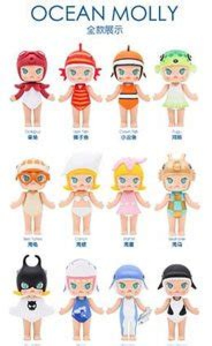 Popmart Molly Ocean Molly Series 1 (Set of 12) Images List