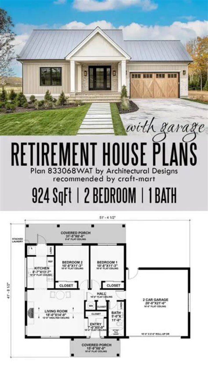 Retirement Home House Plans Homes Floor JHMRad 104270