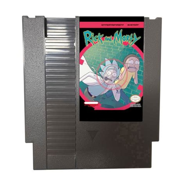 Rick and Morty NES Cartridge With Logos Rick And Morty TShirt