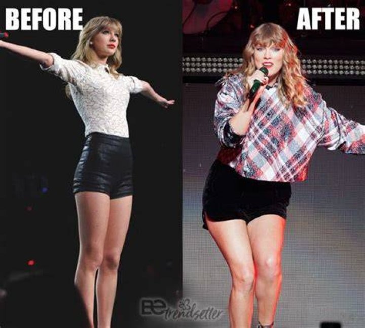 Taylor swift weight gain begore and after mzaerpool