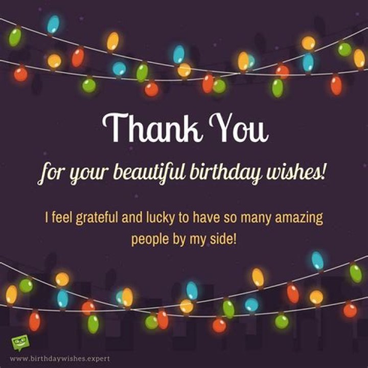 Thank you for your Birthday Wishes How Thoughtful of You!