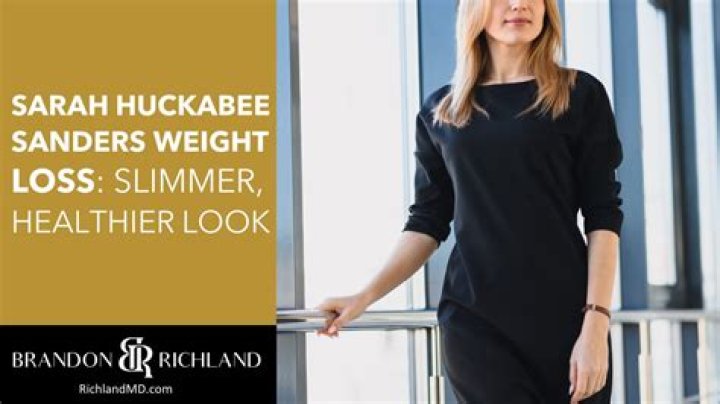 Transformative Journey: Sarah Huckabee Sanders' Weight Loss Story